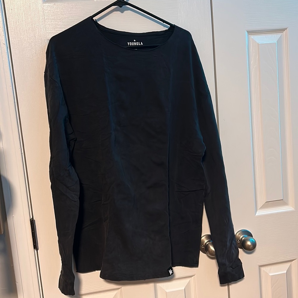 YoungLA raw cut neck long sleeve